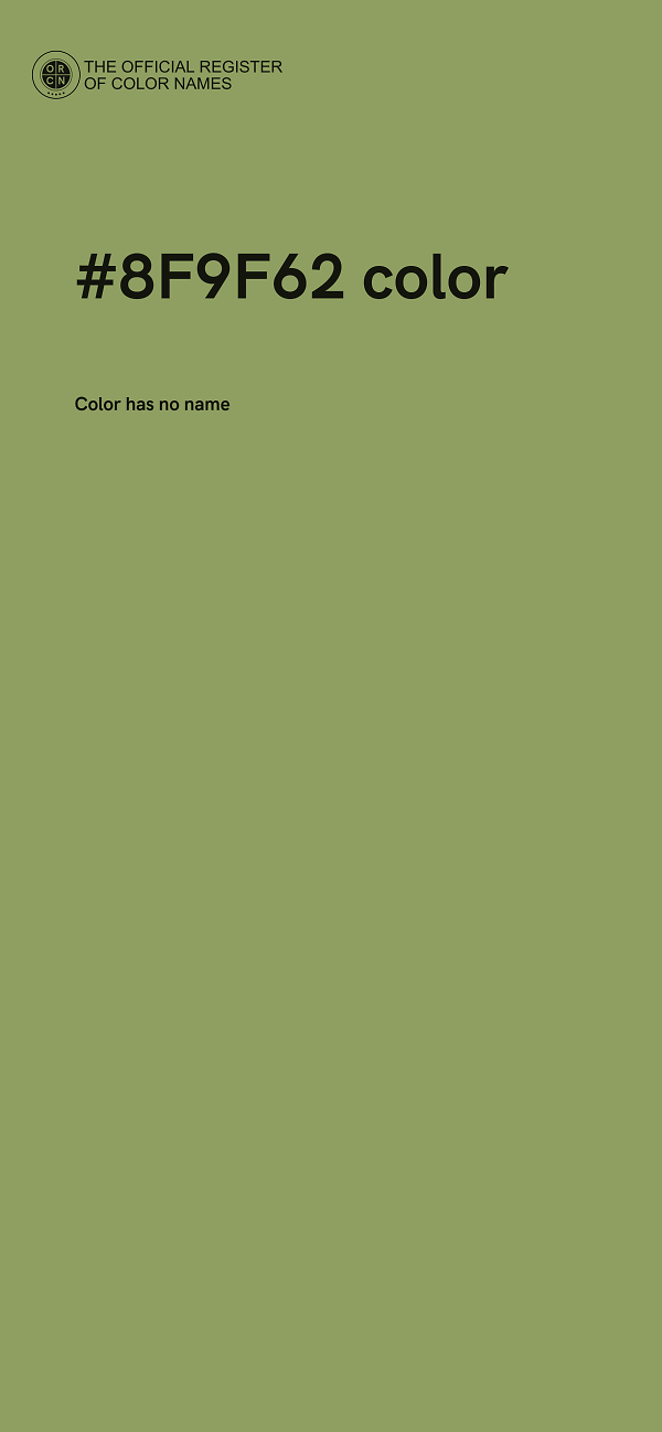 #8F9F62 color image