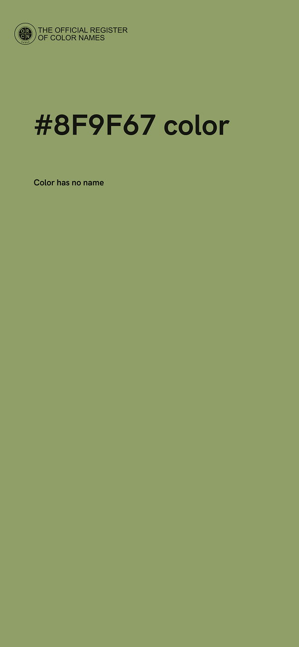 #8F9F67 color image