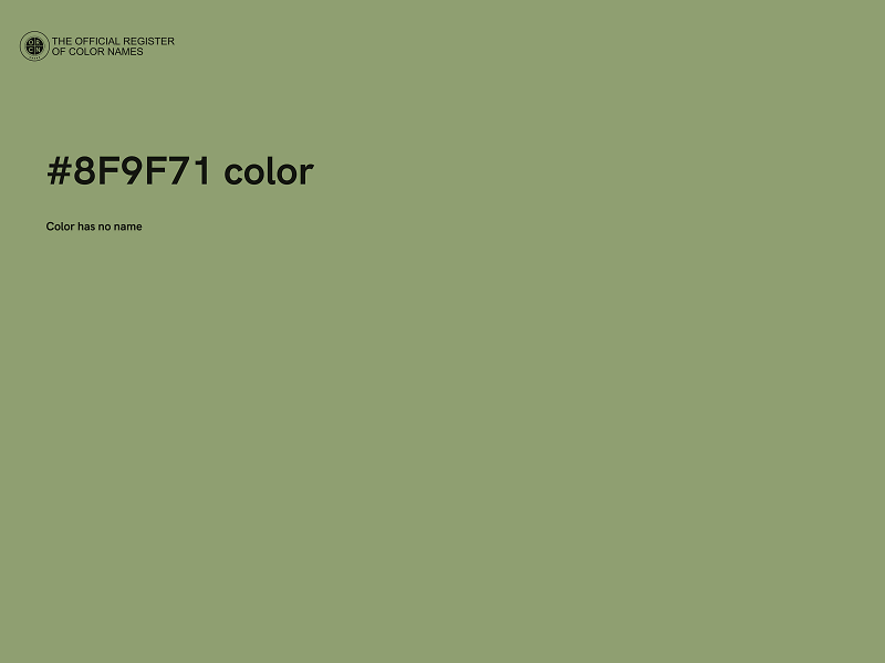 #8F9F71 color image