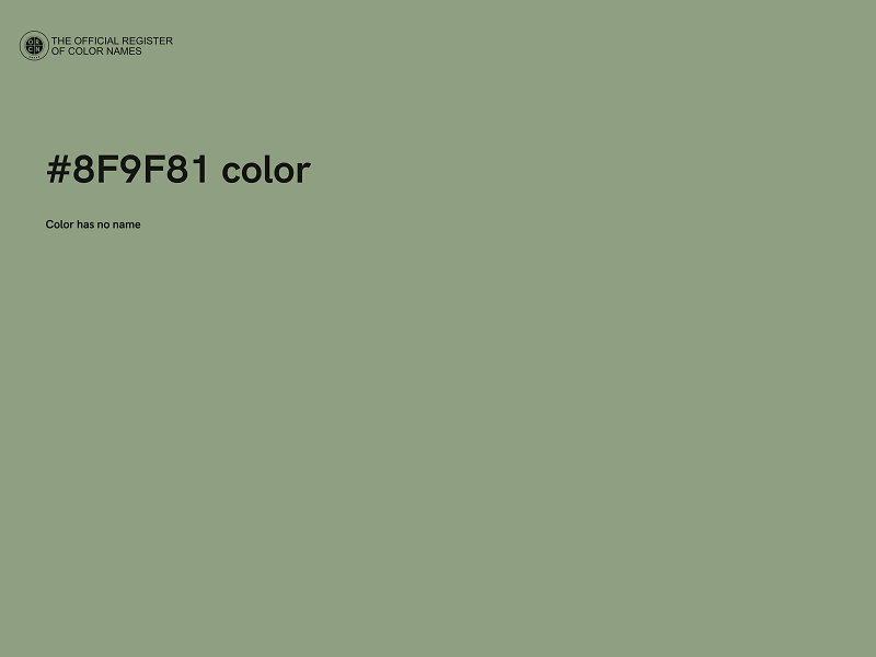 #8F9F81 color image