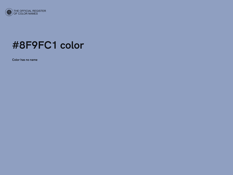 #8F9FC1 color image