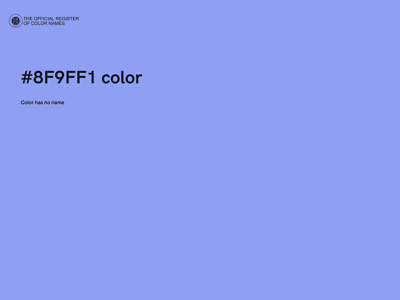 #8F9FF1 color image