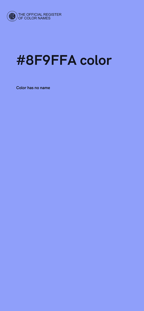 #8F9FFA color image