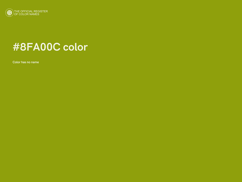 #8FA00C color image