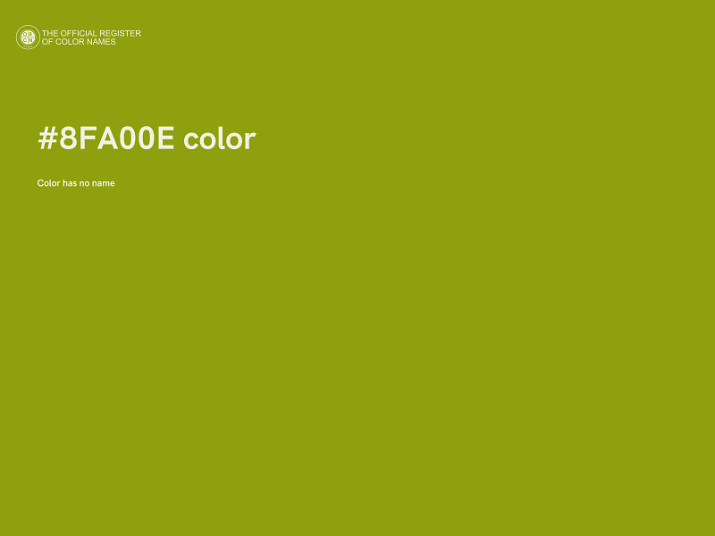 #8FA00E color image