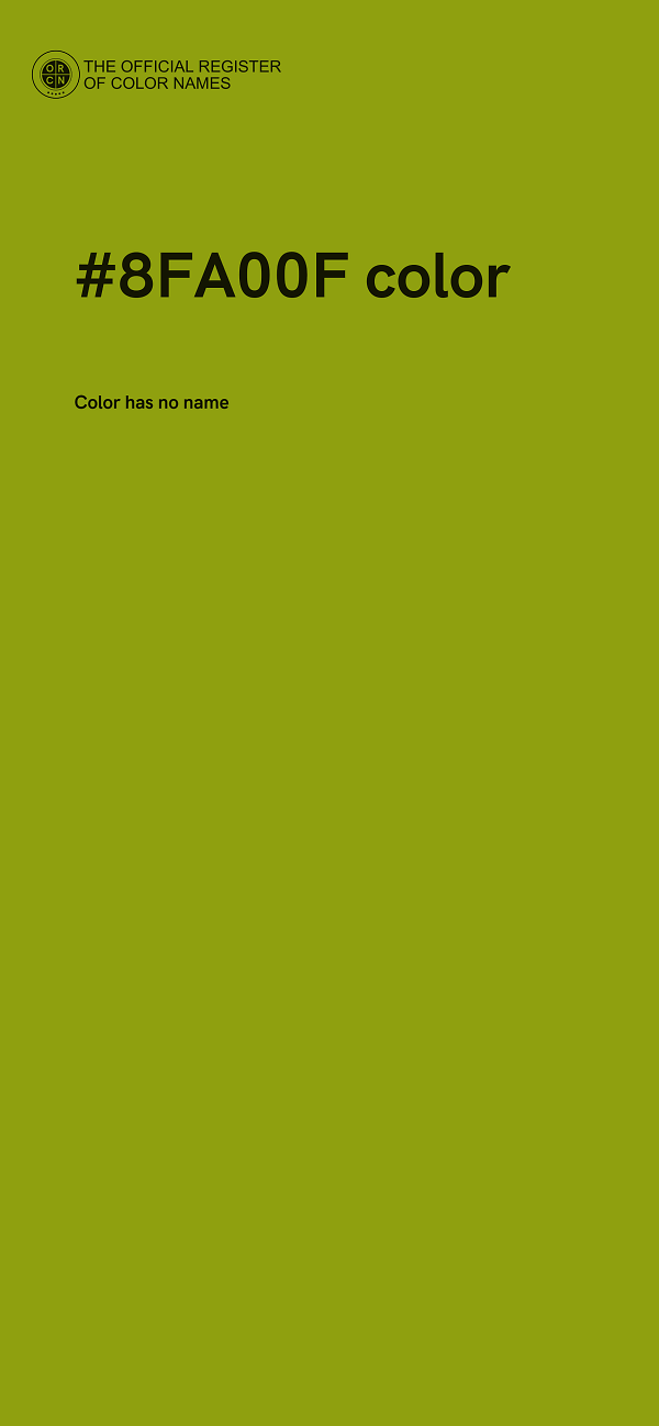 #8FA00F color image
