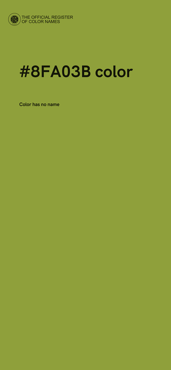#8FA03B color image