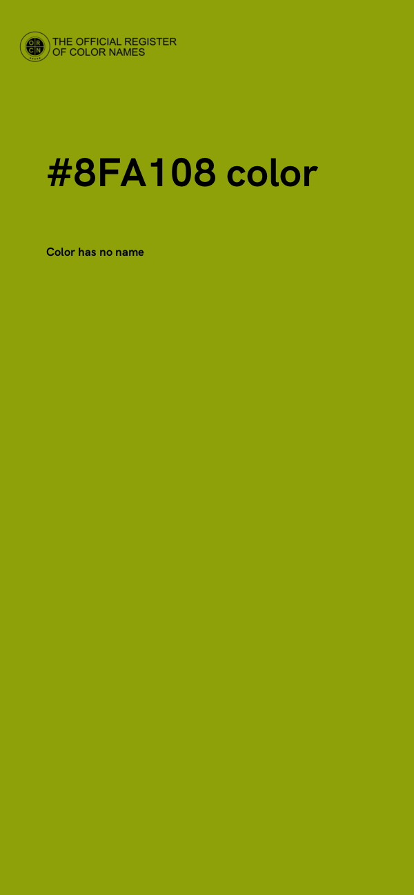 #8FA108 color image