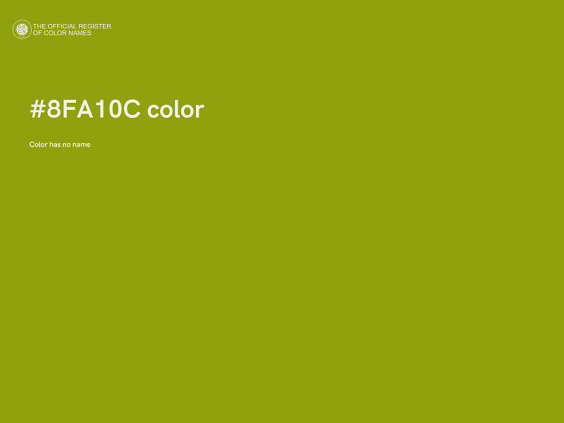 #8FA10C color image