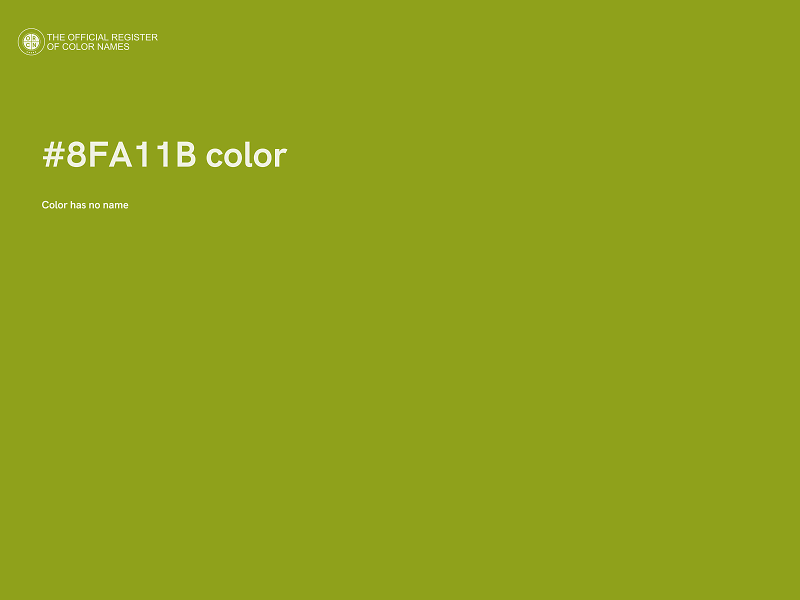 #8FA11B color image