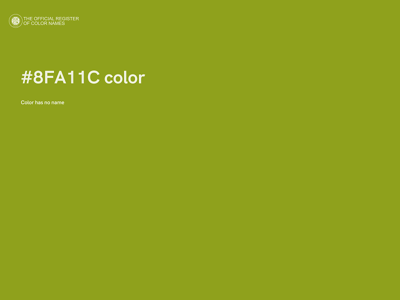 #8FA11C color image