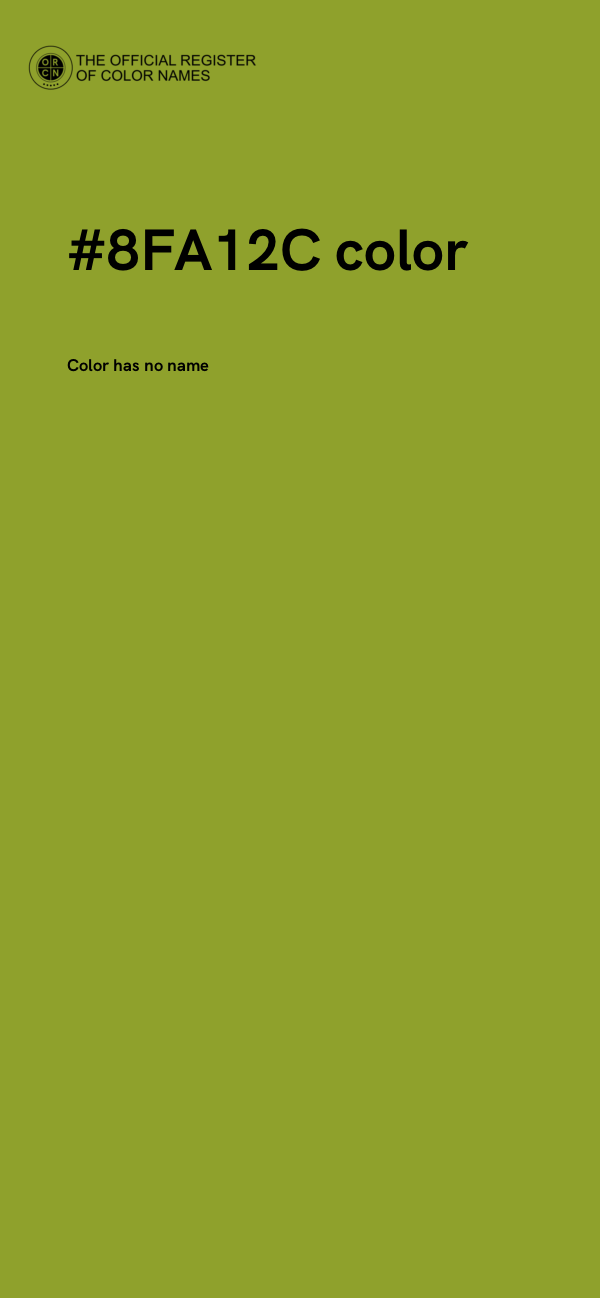 #8FA12C color image