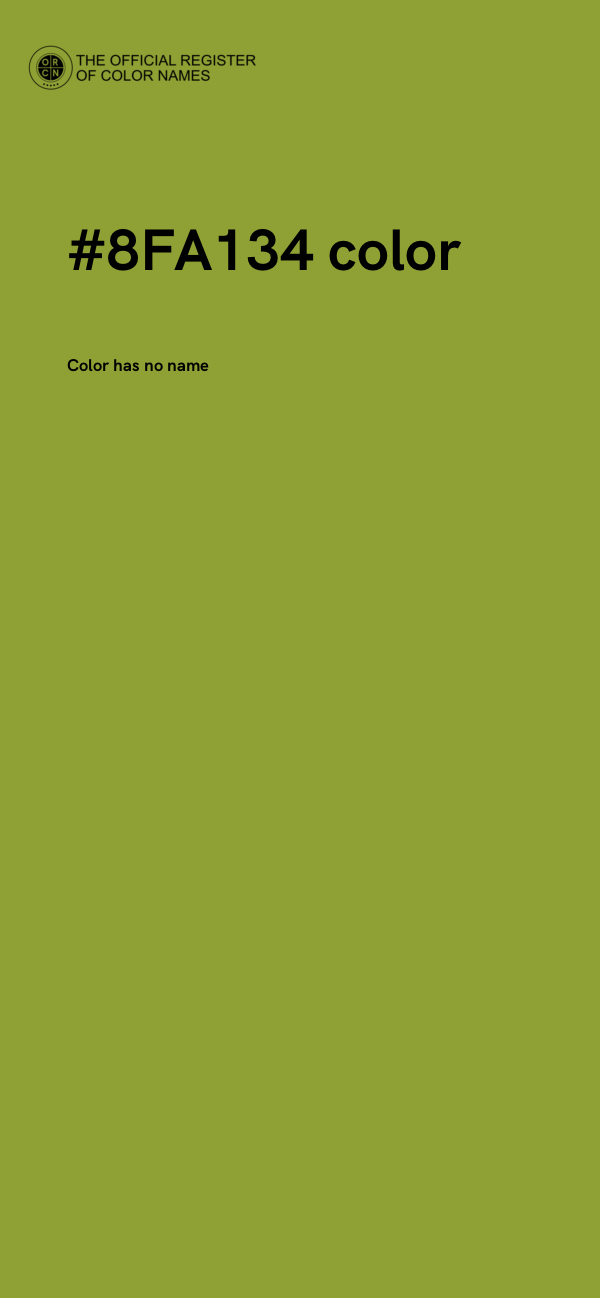 #8FA134 color image
