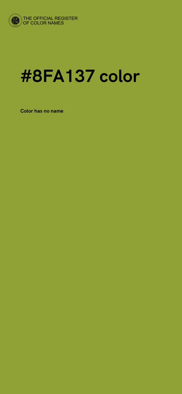 #8FA137 color image
