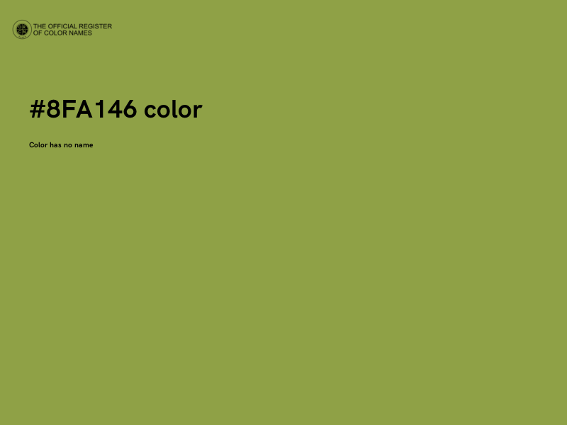 #8FA146 color image