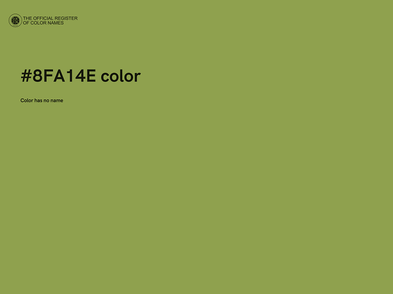 #8FA14E color image