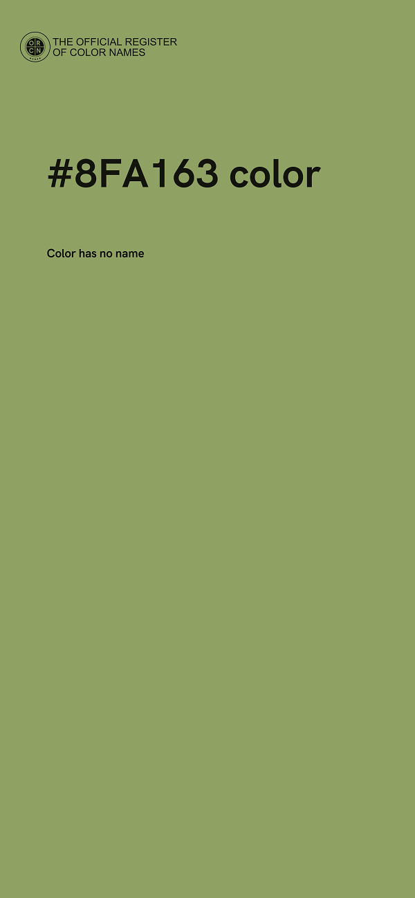 #8FA163 color image