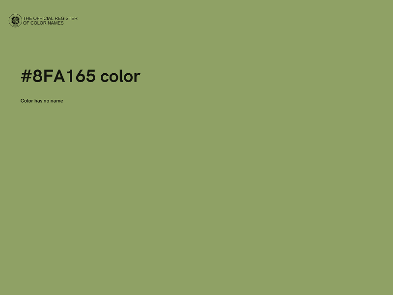 #8FA165 color image