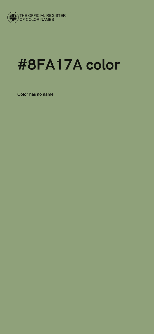 #8FA17A color image