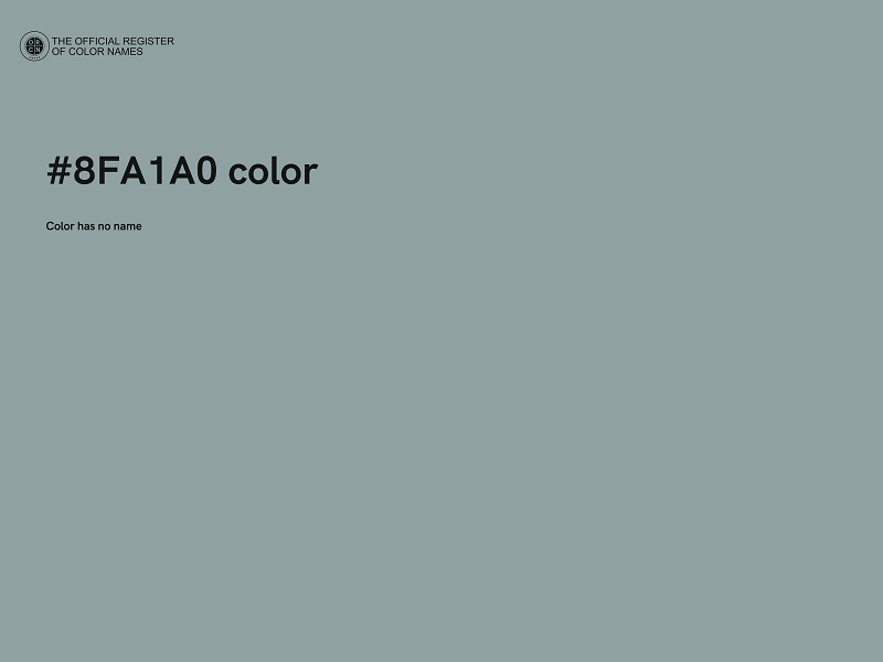 #8FA1A0 color image