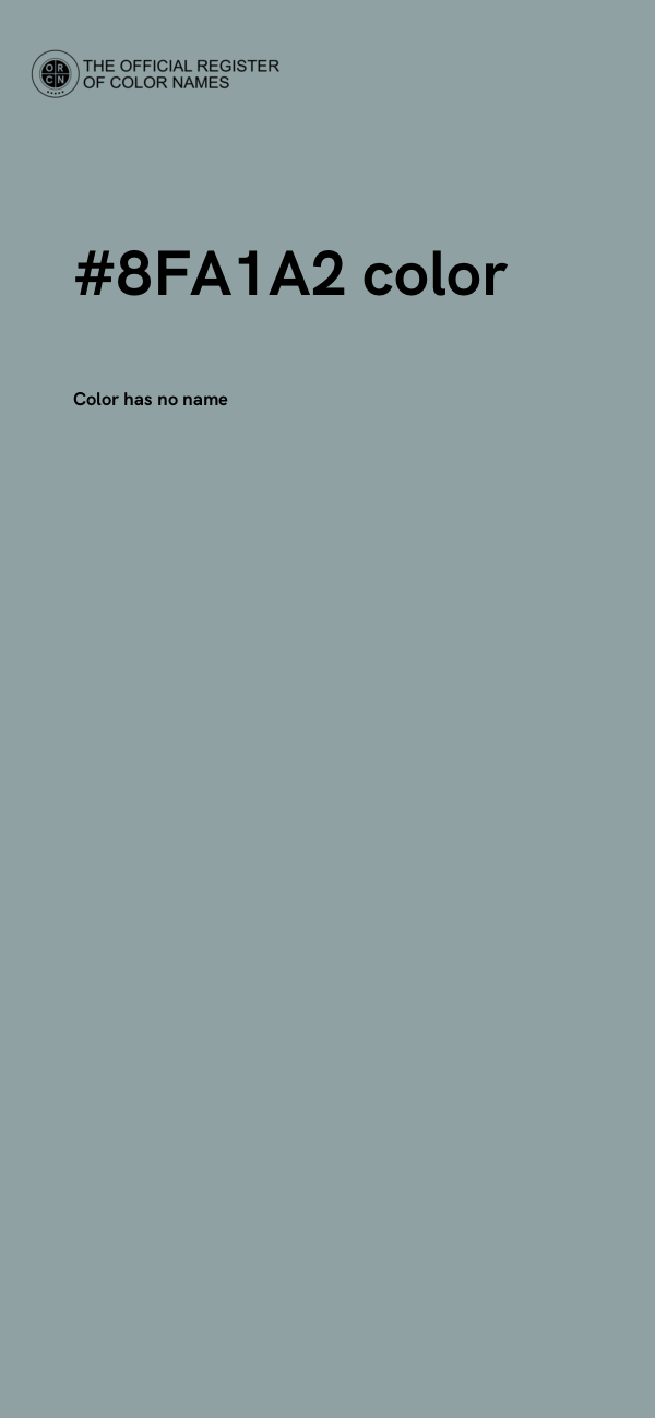 #8FA1A2 color image