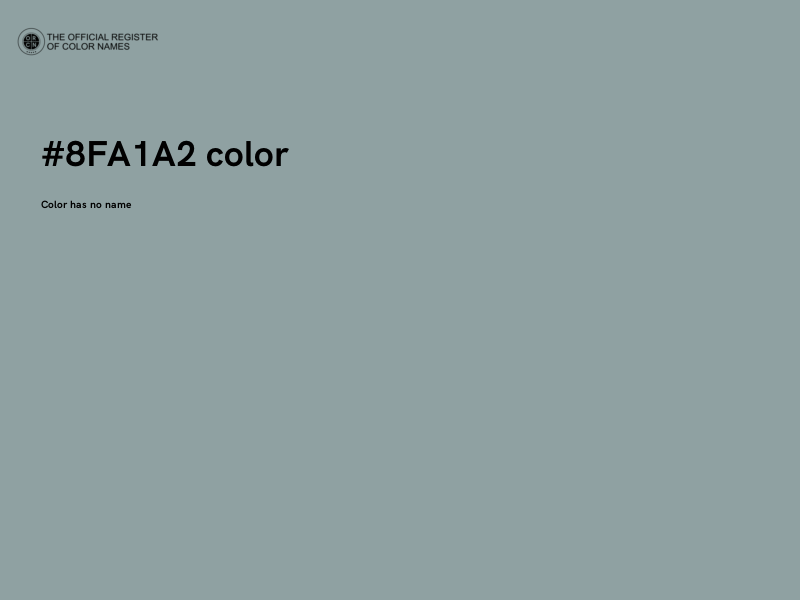 #8FA1A2 color image