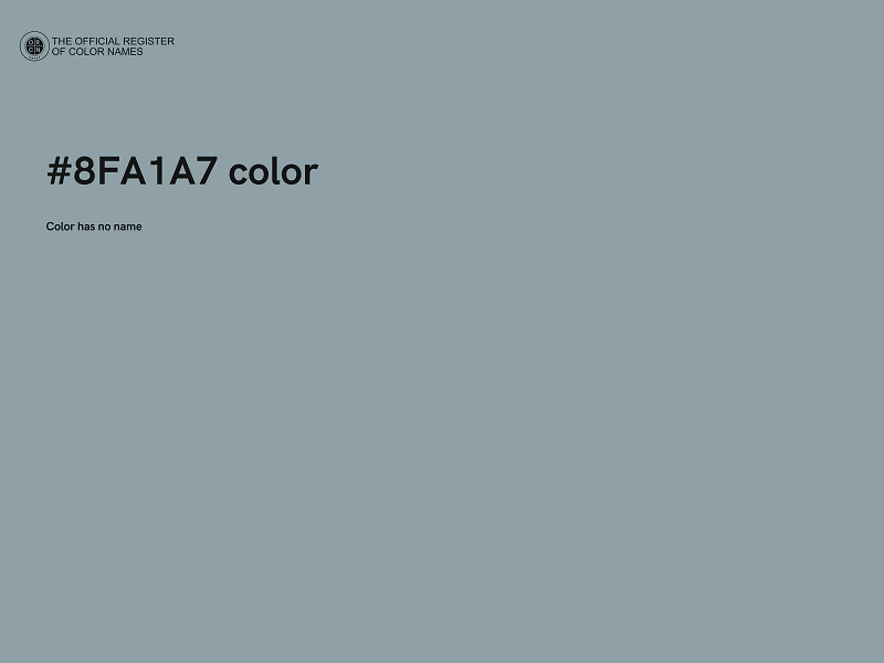 #8FA1A7 color image