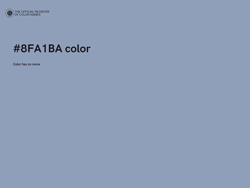 #8FA1BA color image