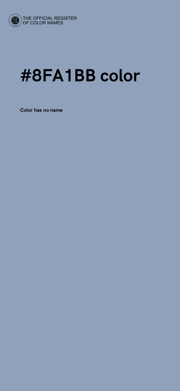 #8FA1BB color image