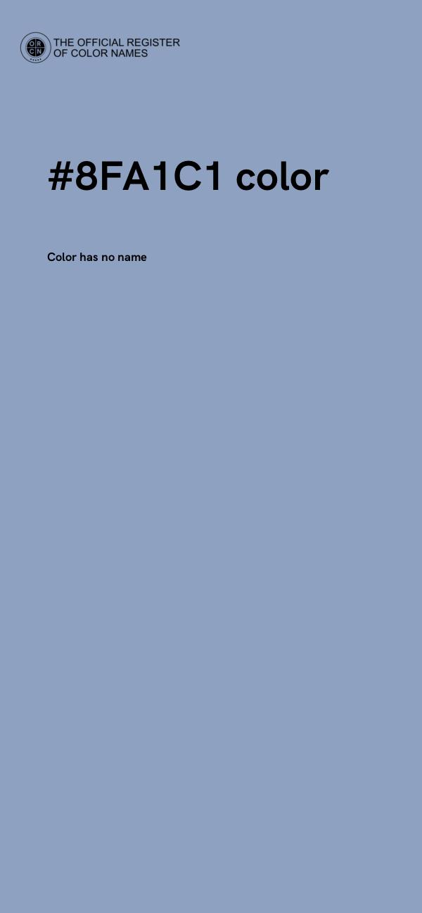 #8FA1C1 color image