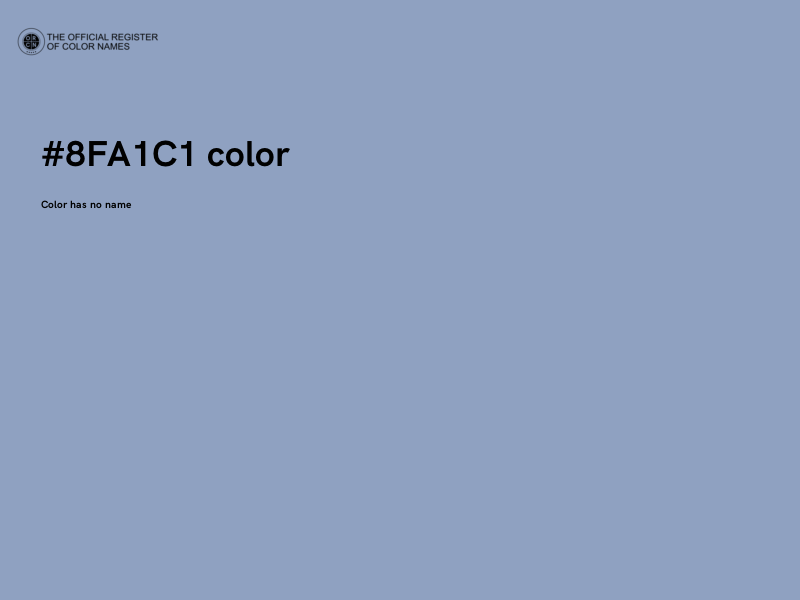 #8FA1C1 color image