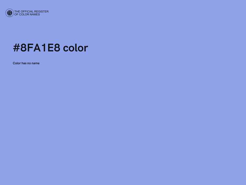 #8FA1E8 color image