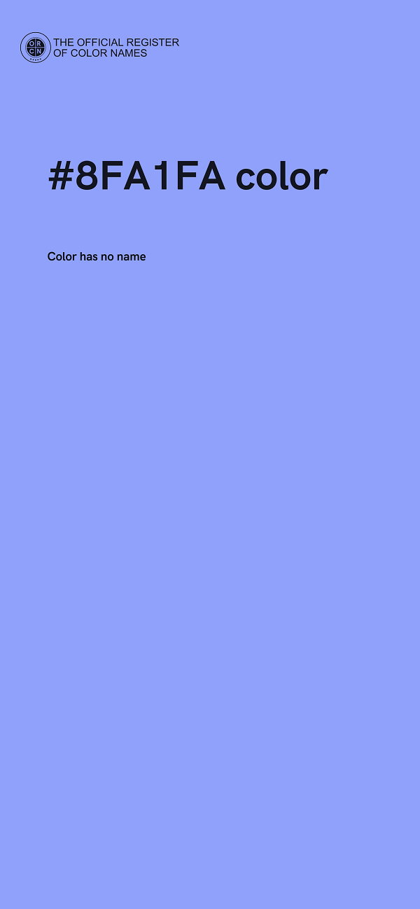 #8FA1FA color image