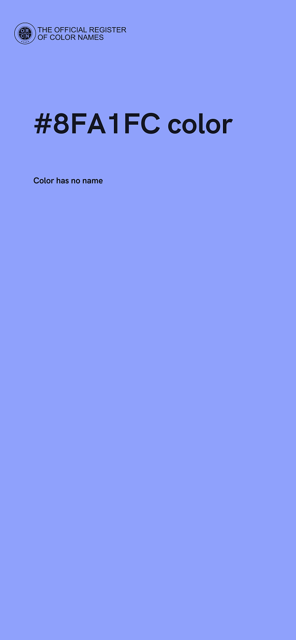#8FA1FC color image