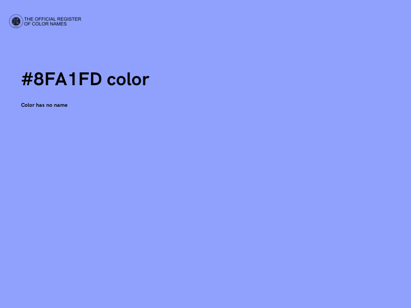 #8FA1FD color image