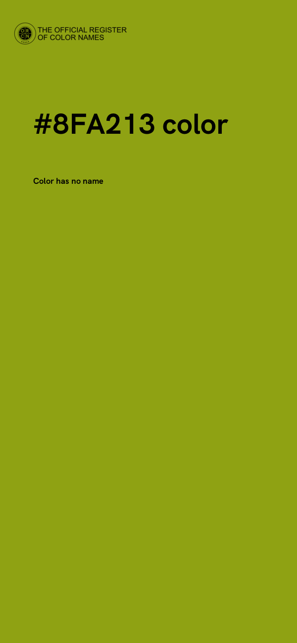 #8FA213 color image