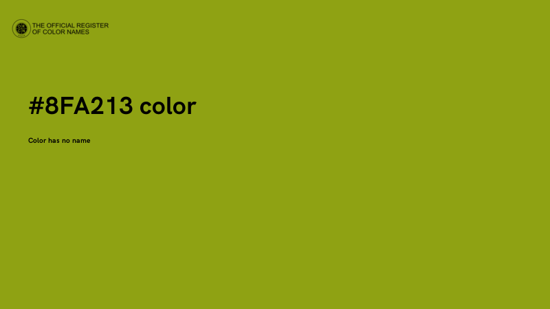 #8FA213 color image