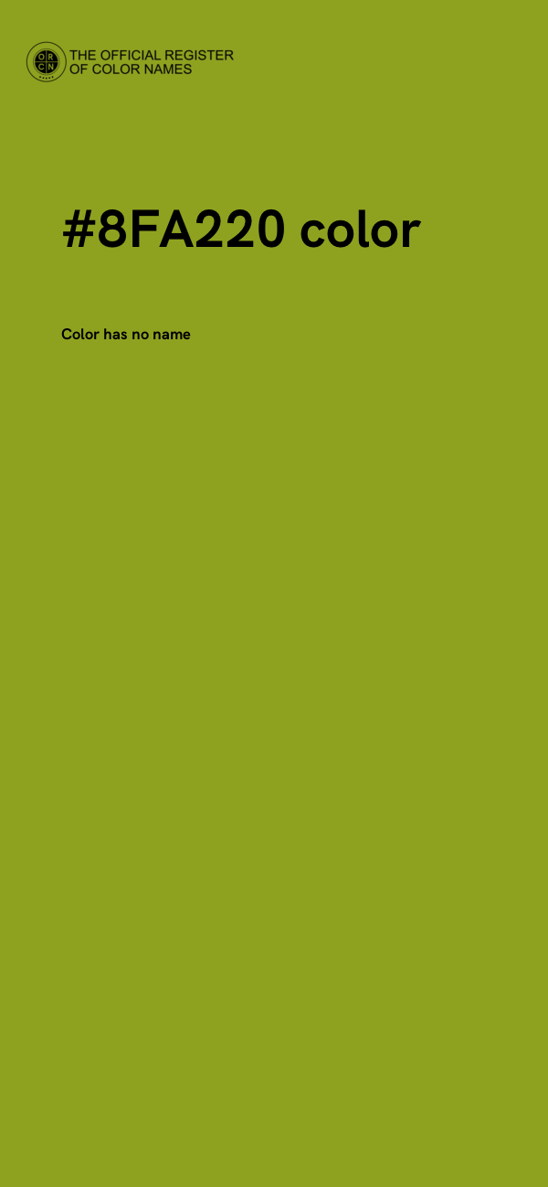 #8FA220 color image