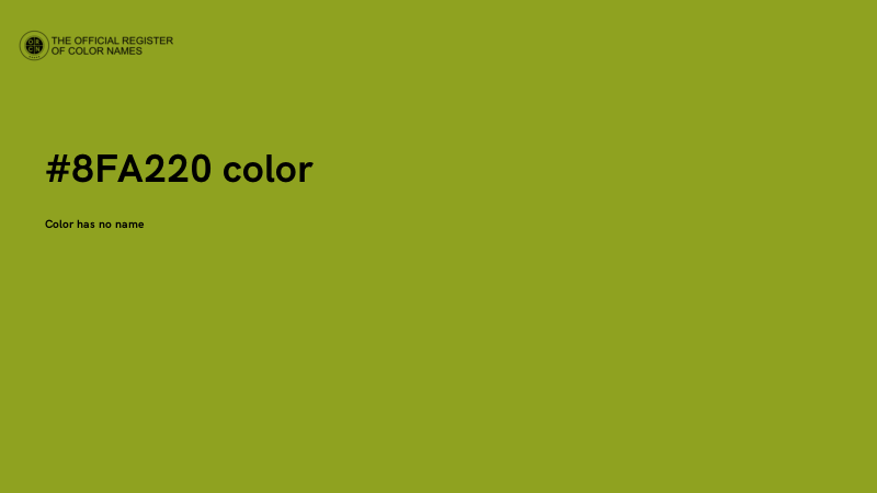 #8FA220 color image