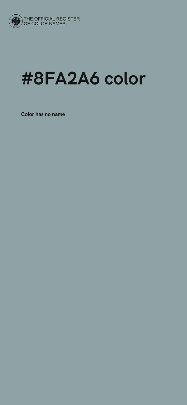 #8FA2A6 color image