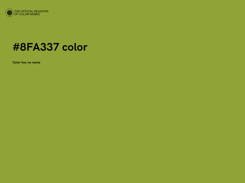 #8FA337 color image