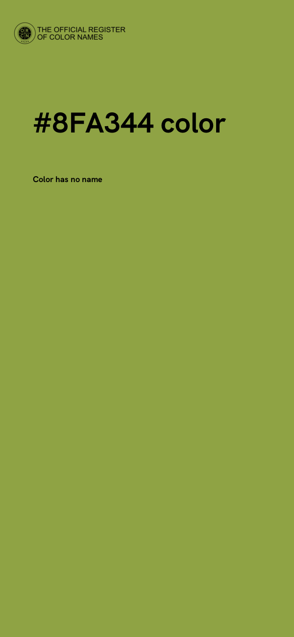 #8FA344 color image