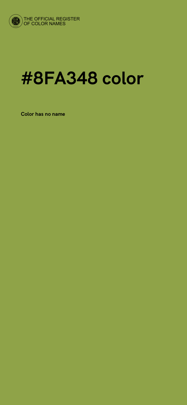 #8FA348 color image