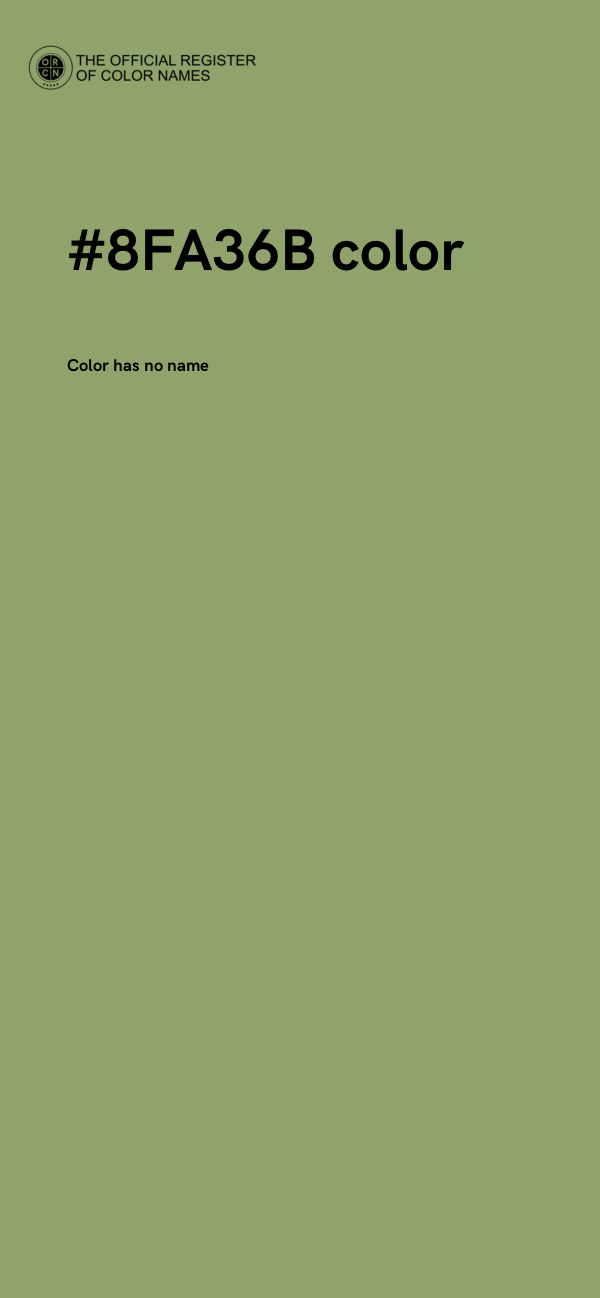 #8FA36B color image
