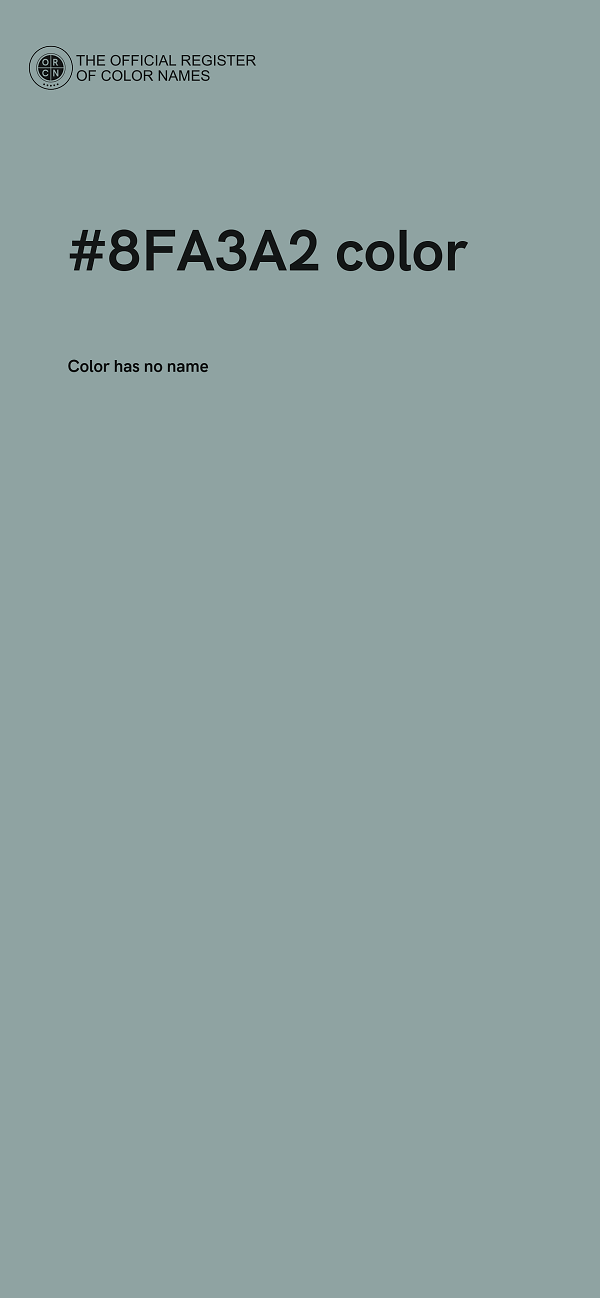 #8FA3A2 color image
