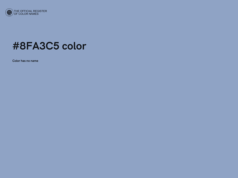 #8FA3C5 color image