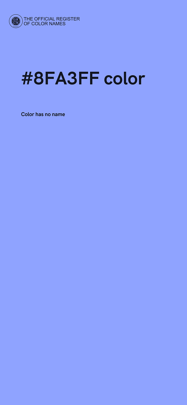 #8FA3FF color image