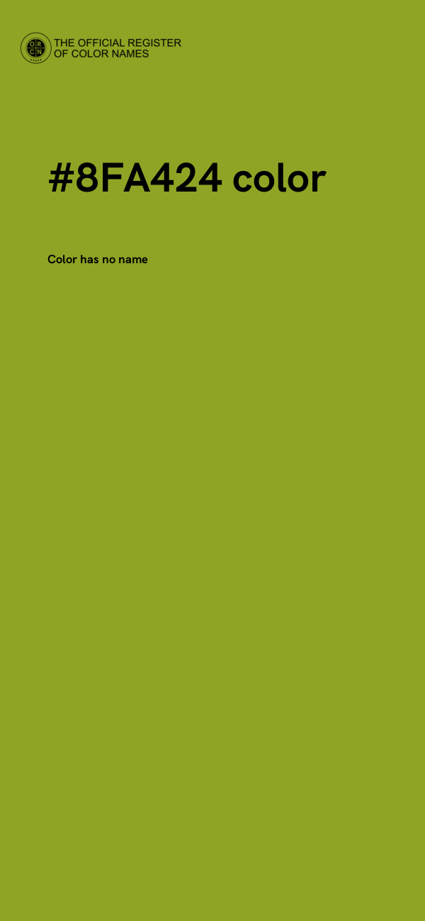 #8FA424 color image