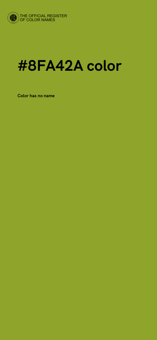 #8FA42A color image