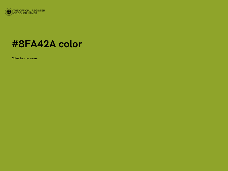 #8FA42A color image